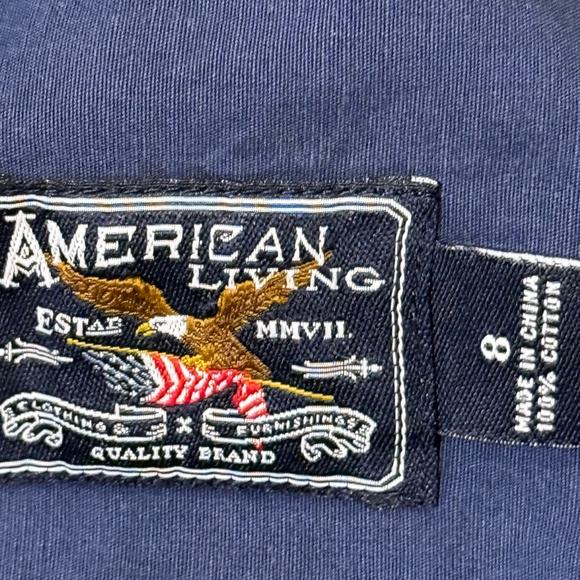 Women's American Living Patchwork Mini Skirt Size 8 Blue Yellow Multi-color - Picture 6 of 6